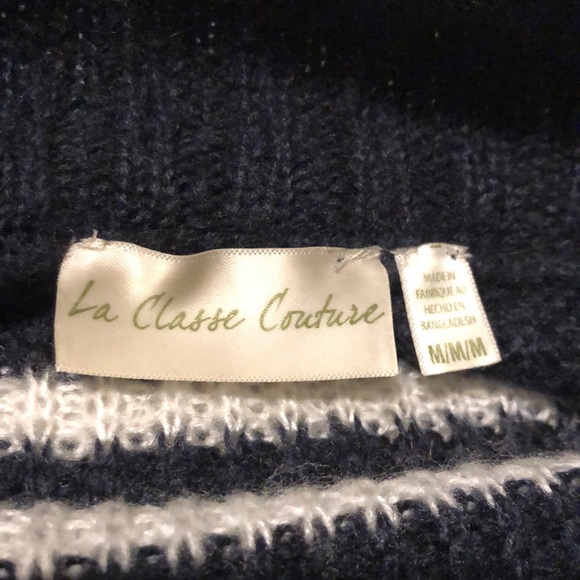 Striped Mock-Neck Sweater - Picture 4 of 4